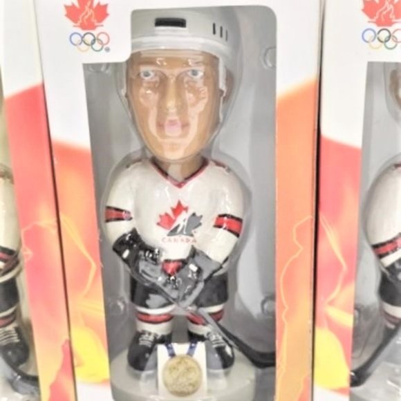 6 Team Canada BOBBLE DOBBLES Bobble Heads NHL Bobble Head Jovanovski Smyth Pega - Picture 3 of 7